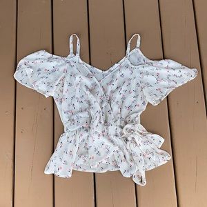 Cold Shoulder Sienna Sky Blouse.